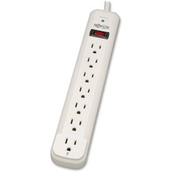 Eaton Tripp Lite Series Protect It! 7-Outlet Surge Protector, 25 ft. Cord, 1080 Joules, Diagnostic LED, Light Gray Housing