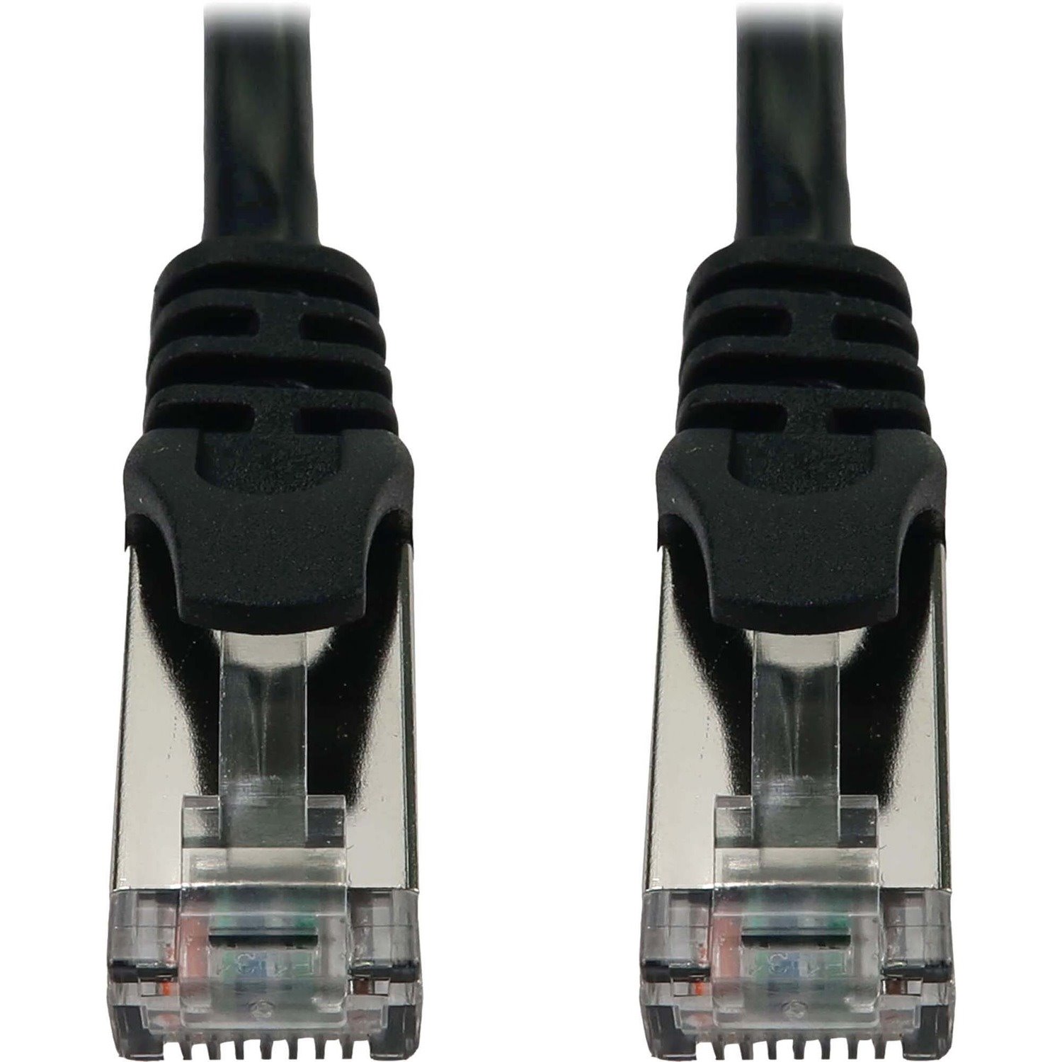 Eaton Tripp Lite Series Cat6a 10G Snagless Shielded Slim STP Ethernet Cable (RJ45 M/M), PoE, Black, 7 ft. (2.1 m)