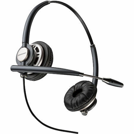 Poly EncorePro HW720D Wired On-ear, Over-the-head Stereo Headset - Black - TAA Compliant