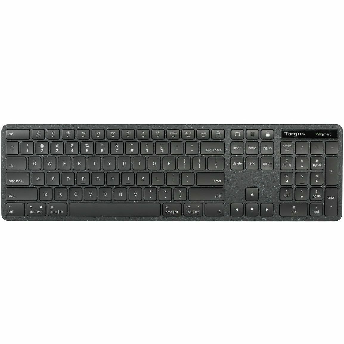 Targus EcoSmart Keyboard - Cable Connectivity - USB Type A Interface - English (UK)