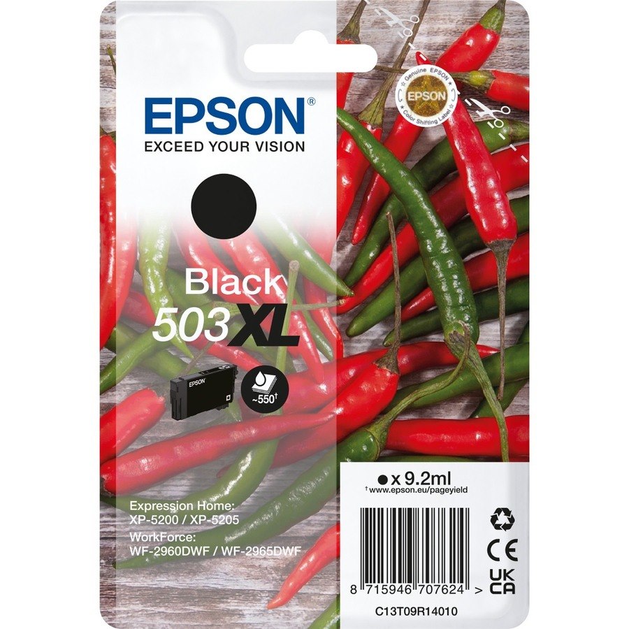 Epson 503XL Original Extra Large Yield Inkjet Ink Cartridge - Single Pack - Black Pack