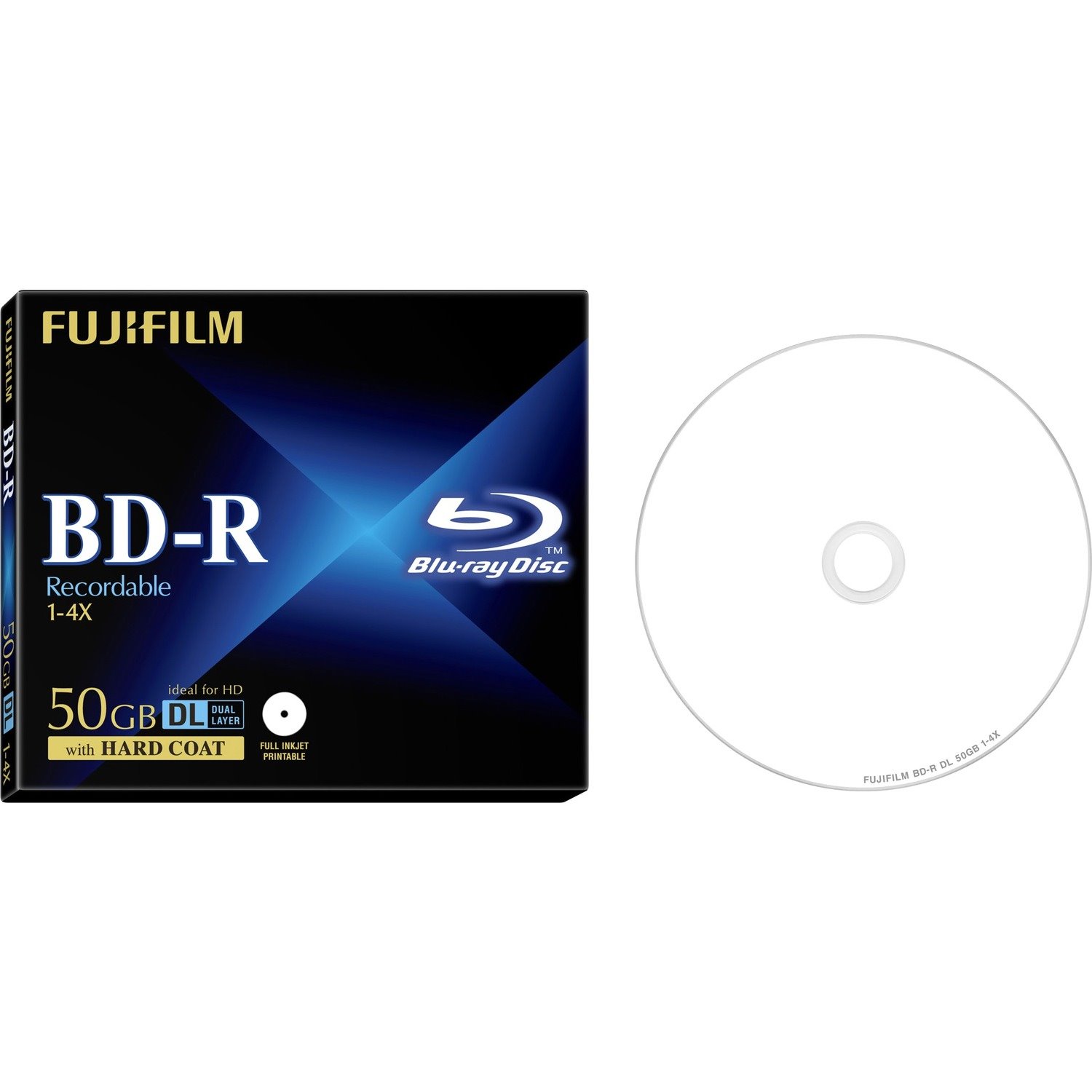 Fujifilm Blu-ray Recordable Media - BD-R - 4x - 50 GB - 5 Pack Jewel Case