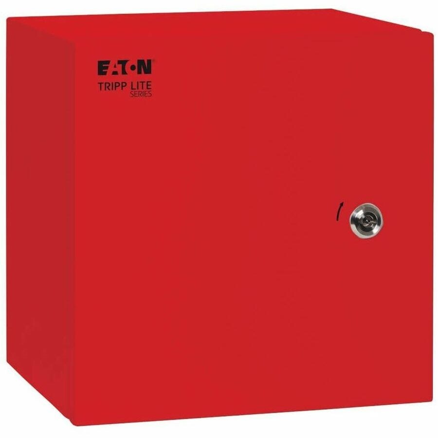 Eaton Tripp Lite Series SmartRack Outdoor Industrial Enclosure with Lock - NEMA 4, Surface Mount, Metal Construction, 12 x 12 x 10 in., Red