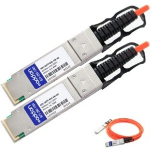 AddOn Dell Compatible TAA Compliant 40GBase-AOC QSFP+ to QSFP+ Direct Attach Cable (850nm, MMF, 5m)