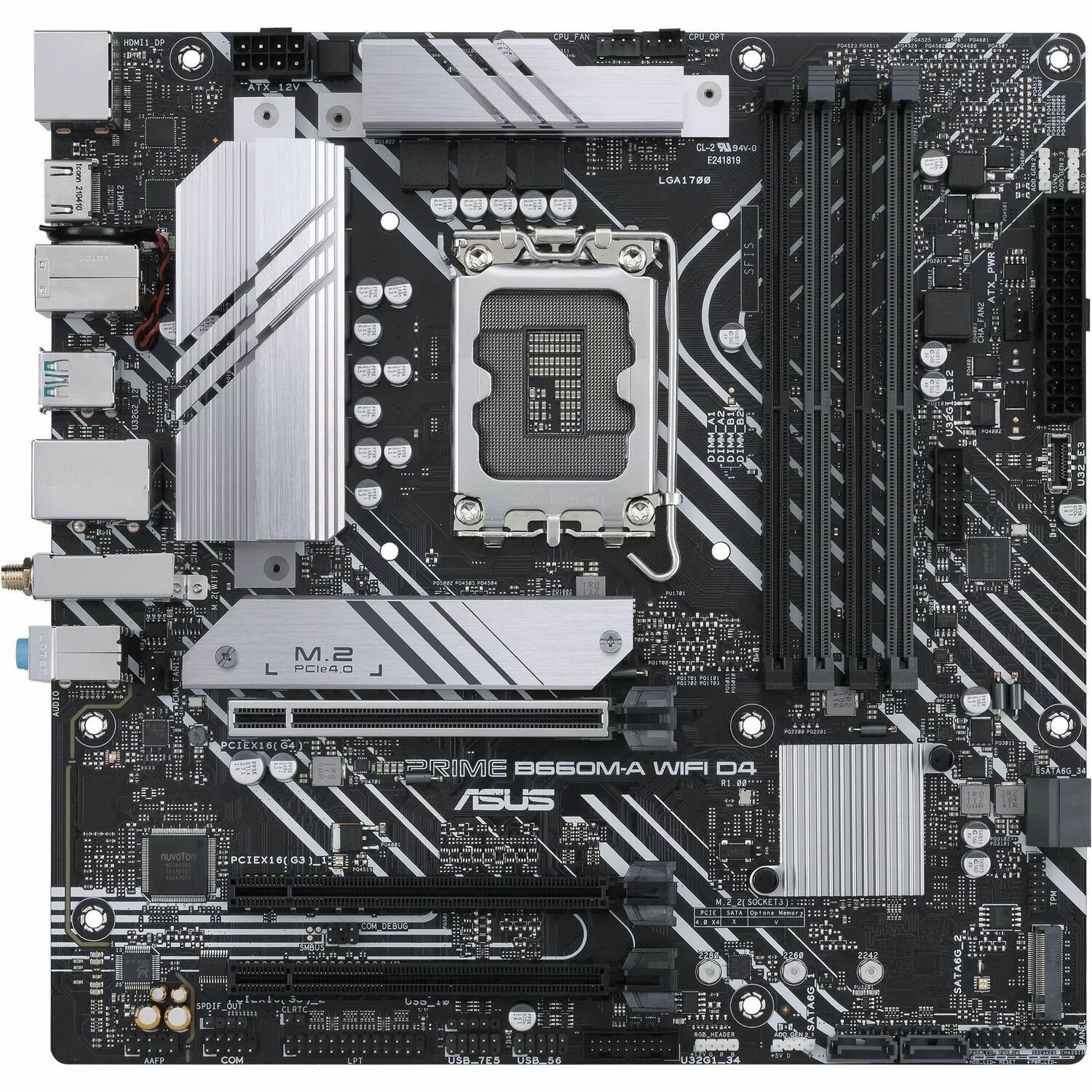 Asus Prime B760M-A WIFI D4 Desktop Motherboard - Intel B760 Chipset - Socket LGA-1700 - Micro ATX