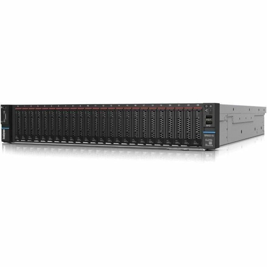 Lenovo ThinkSystem SR655 V3 7D9EA00REA 2U Rack Server - 1 x AMD EPYC 9254 2.90 GHz - 64 GB RAM - Serial ATA, 12Gb/s SAS Controller