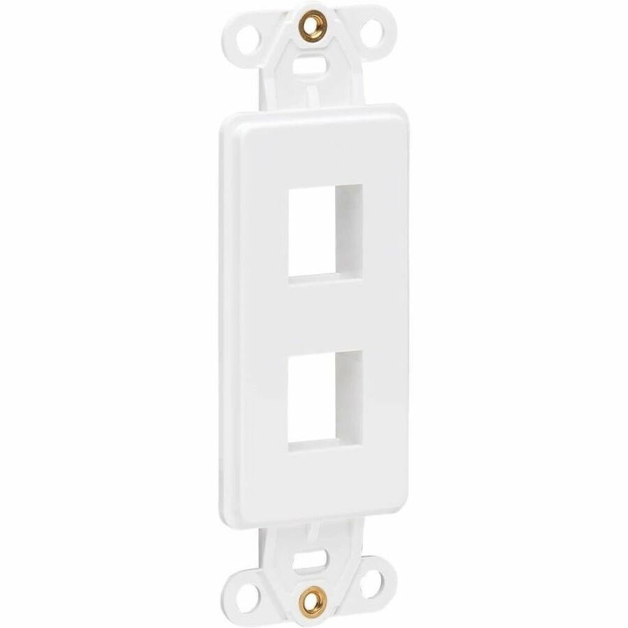 Eaton Tripp Lite Series Center Plate Insert, Decora Style - Vertical, 2 Ports, TAA