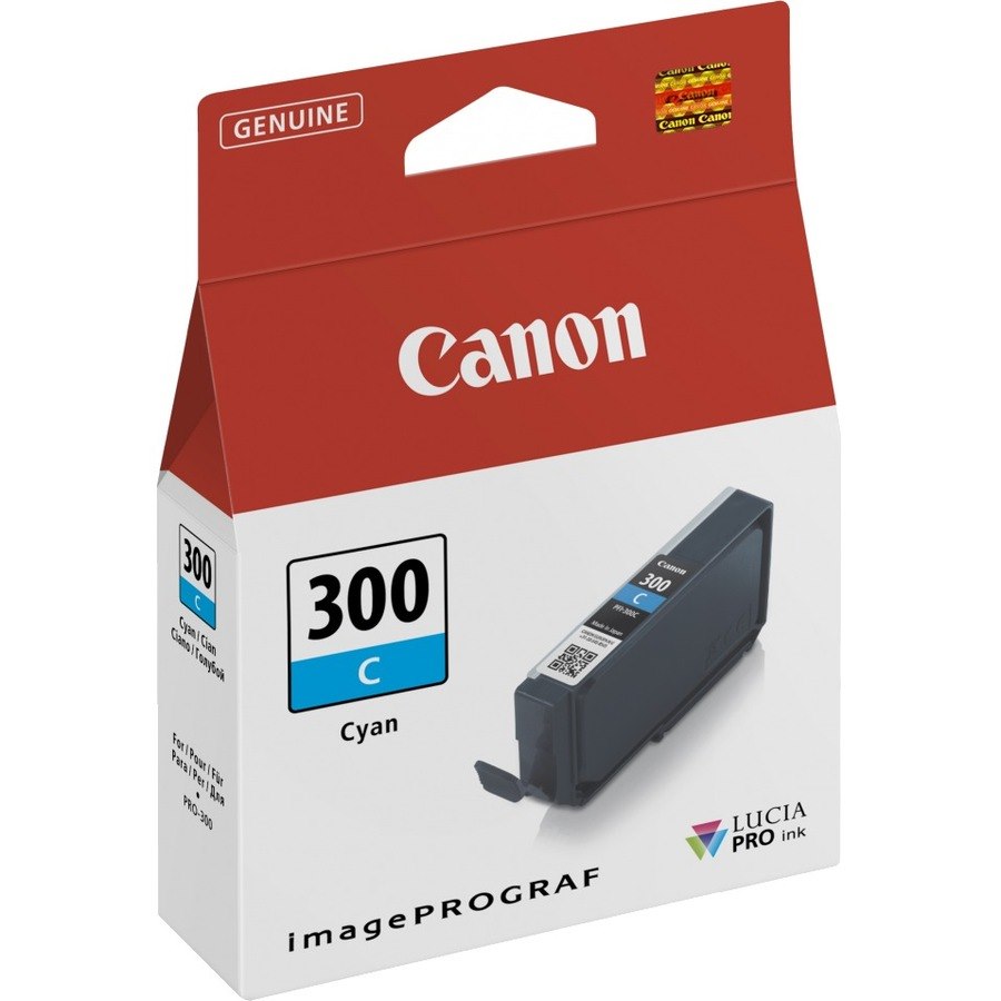 Canon LUCIA PRO PFI-300C Original Inkjet Ink Cartridge - Cyan Pack