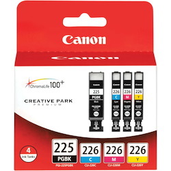Canon 4530B008 Original Inkjet Ink Cartridge - Black, Cyan, Magenta, Yellow - 4 / Pack