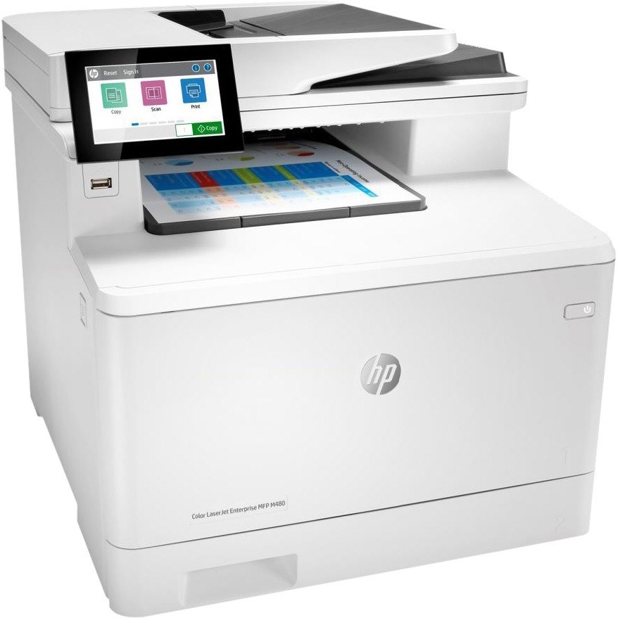 HP LaserJet Enterprise M480f Wired Laser Multifunction Printer - Color