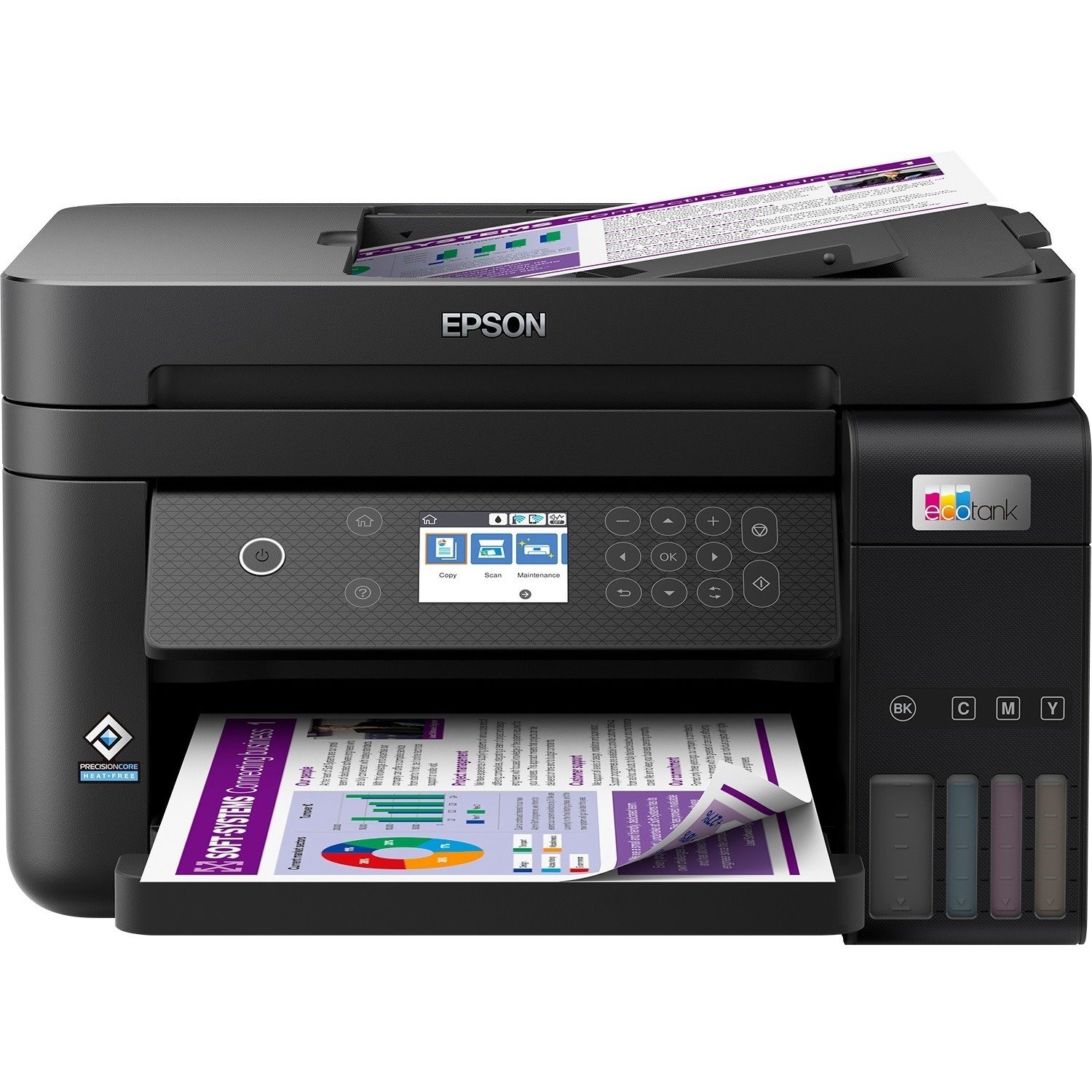 Epson ET-3850 Wireless EcoTank Inkjet Multifunction Printer - Colour - Black