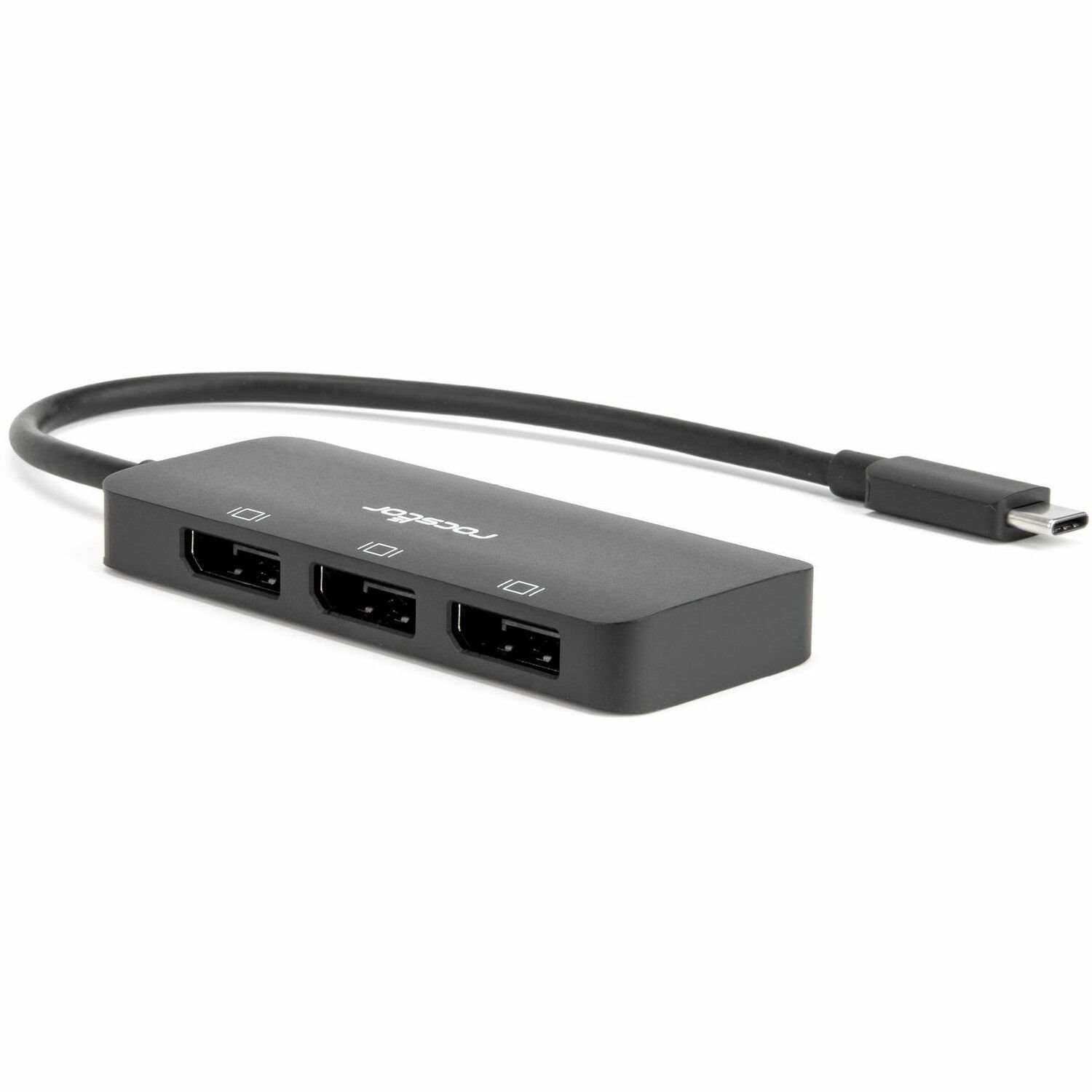 Rocstor Type-C to Triple DisplayPort Adapter with DP1.4 Alt Mode