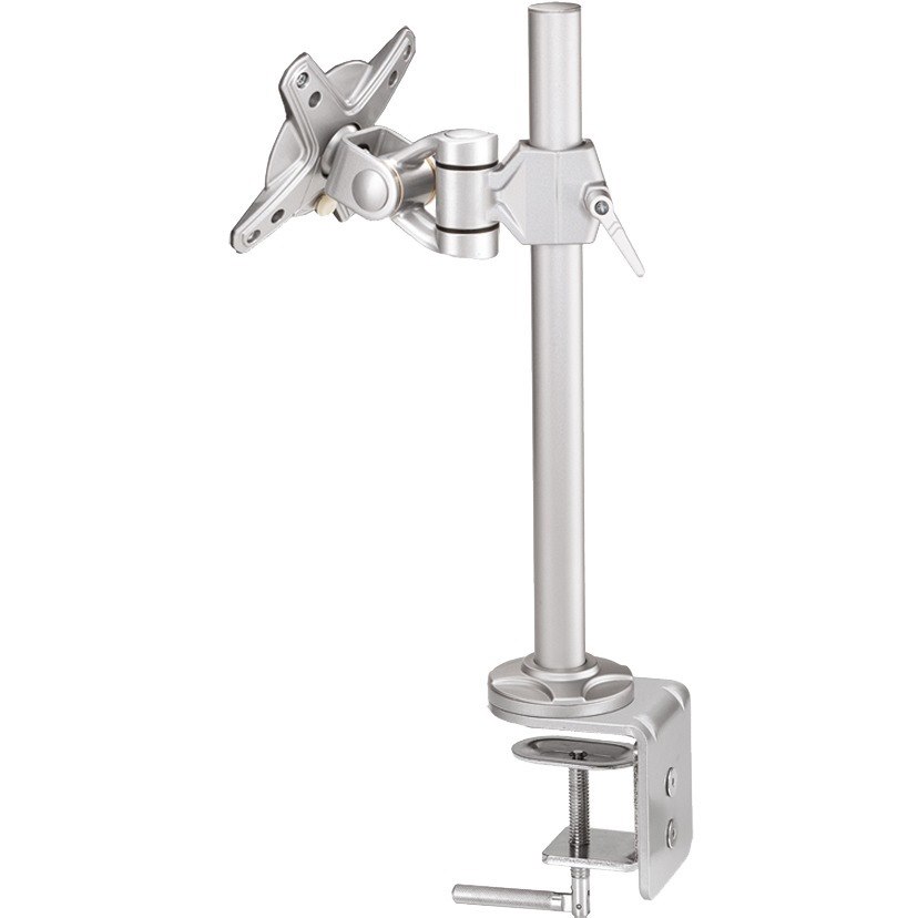 Newstar Tilt/Turn/Rotate Desk Mount (clamp) for 10-30" Monitor Screen, Height Adjustable - Silver