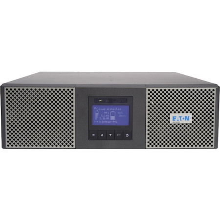 Eaton 9PX 6000VA 5400W 208V Online Double-Conversion UPS - L6-30P, 2 L6-20R, 2 L6-30R, Hardwired Output, 10 ft. Input Cord, Cybersecure Network Card, Extended Run, 3U - Battery Backup
