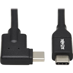 Tripp Lite by Eaton USB-C Cable (M/M) - USB 3.2 Gen 1 (5 Gbps) Thunderbolt 3 Compatible Right-Angle Plug 1 m (3.3 ft.)