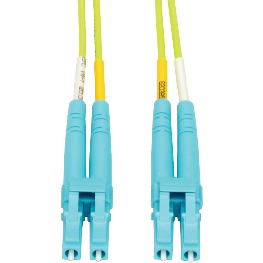 Eaton Tripp Lite Series 100G Duplex Multimode 50/125 OM5 LSZH Fiber Optic Cable (LC/LC), Lime Green, 3 m