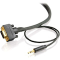 C2G 35ft Flexima HD15 UXGA + 3.5mm Stereo Audio M/M Monitor Cable