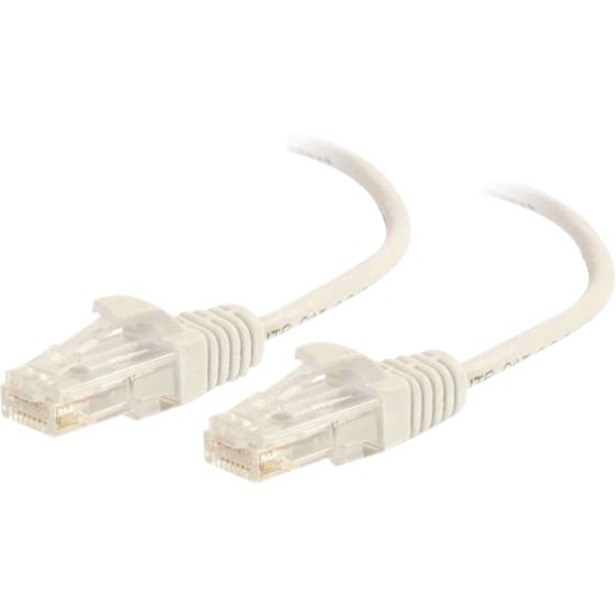 Legrand 2ft Q-Series Slim Snagless Cat 6 Unshielded (UTP) Ethernet Network Cable - White