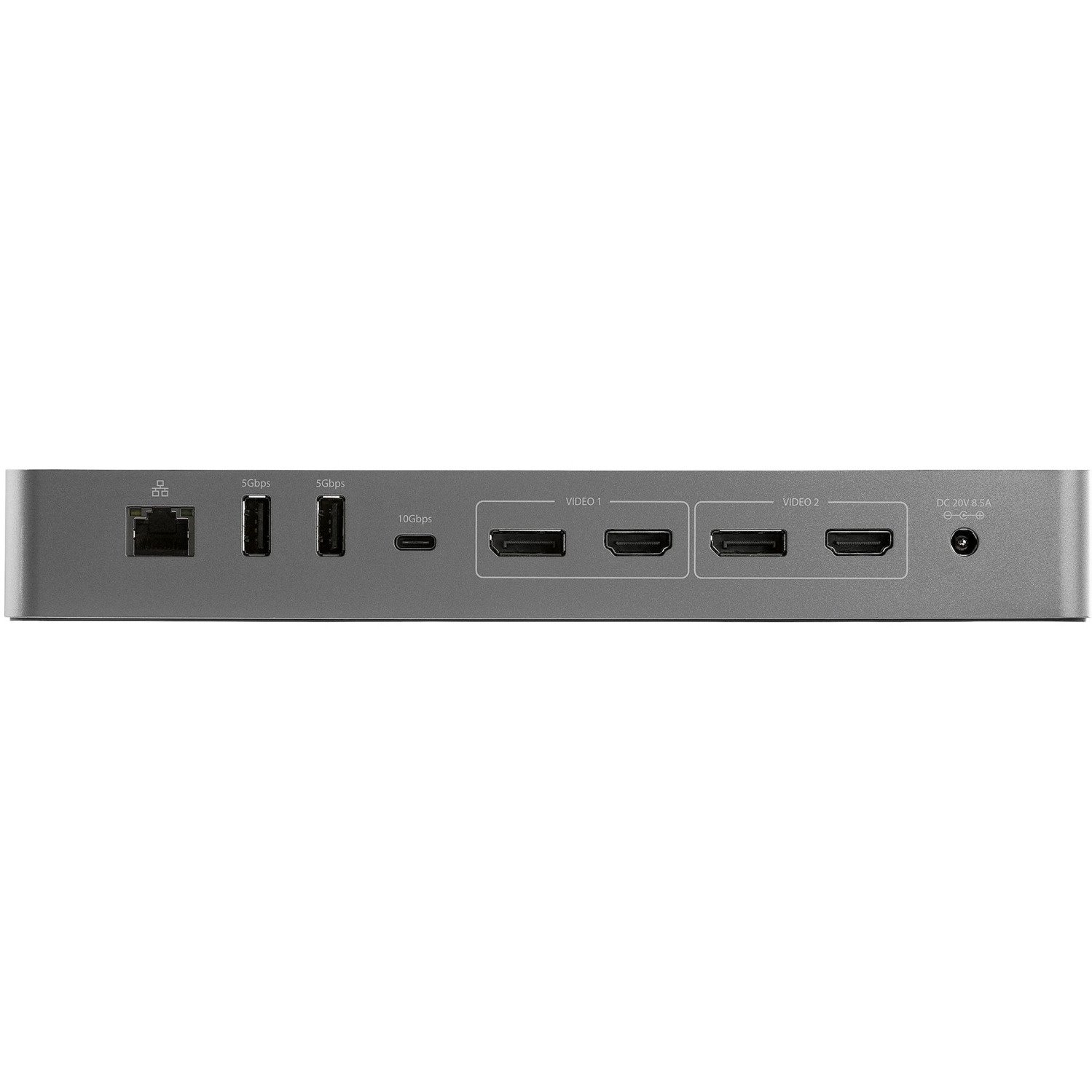 StarTech.com Thunderbolt 3 Dock w/USB-C Host Compatibility - Dual 4K 60Hz DP 1.4 or HDMI TB3/USB-C Docking Station - 1x 8K - 96W PD/5xUSB