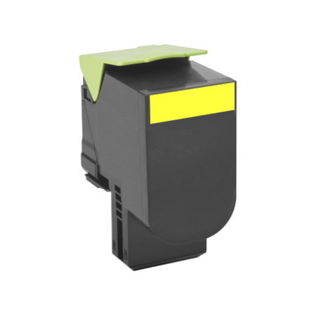 Lexmark Unison 708HY Original High Yield Laser Toner Cartridge - Yellow - 1 Pack