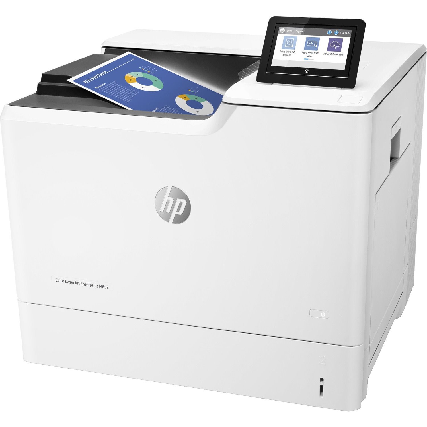 HP LaserJet M653dn Laser Printer - Color