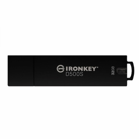 IronKey D500S 32 GB USB 3.2 (Gen 1) Type A Rugged Flash Drive - XTS-AES, 256-bit AES - TAA Compliant