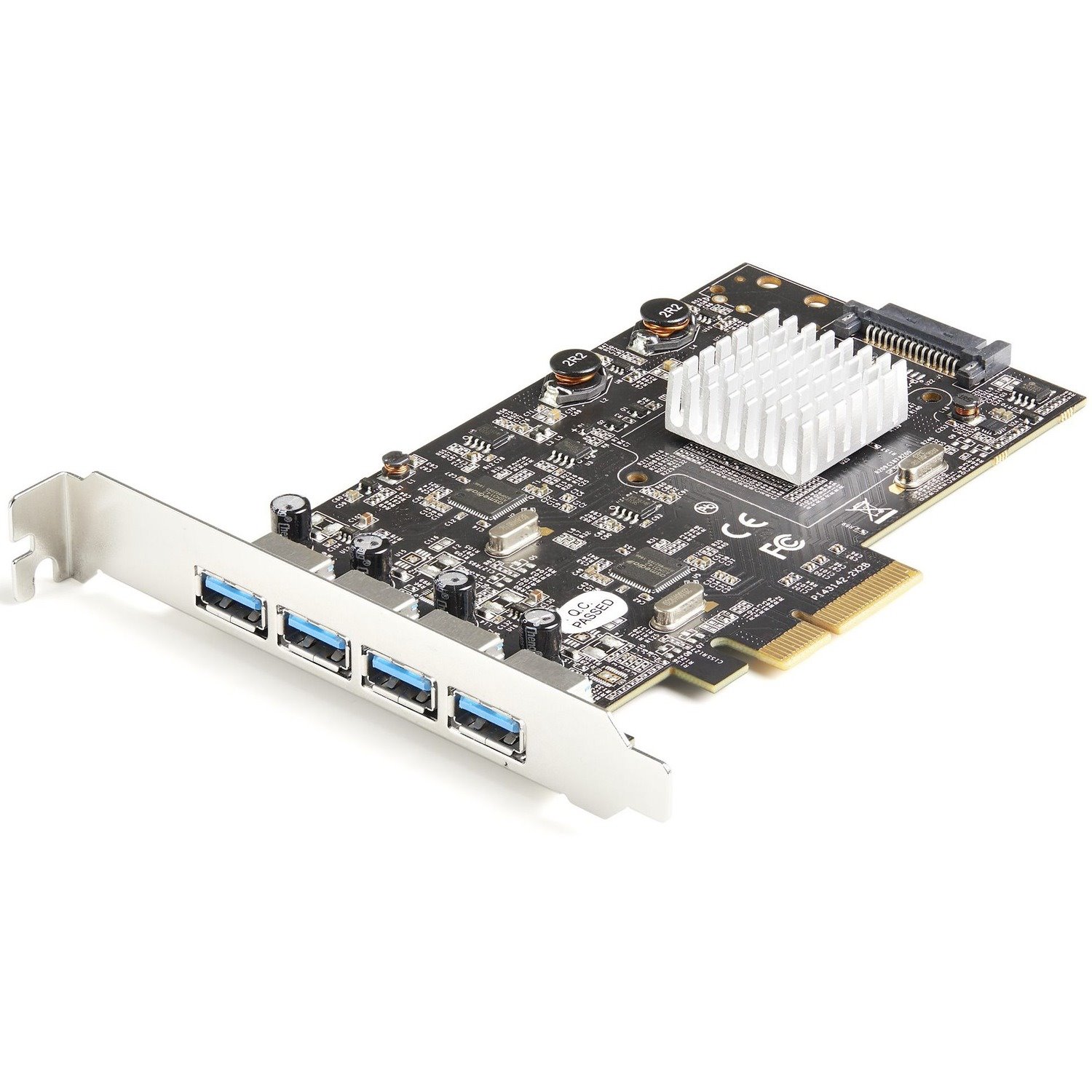 StarTech.com 4-Port USB PCIe Card - 10Gbps USB 3.2 Gen 2 Type-A PCI Express Expansion Card - 2 Controllers - 4xUSB - Windows/Mac/Linux