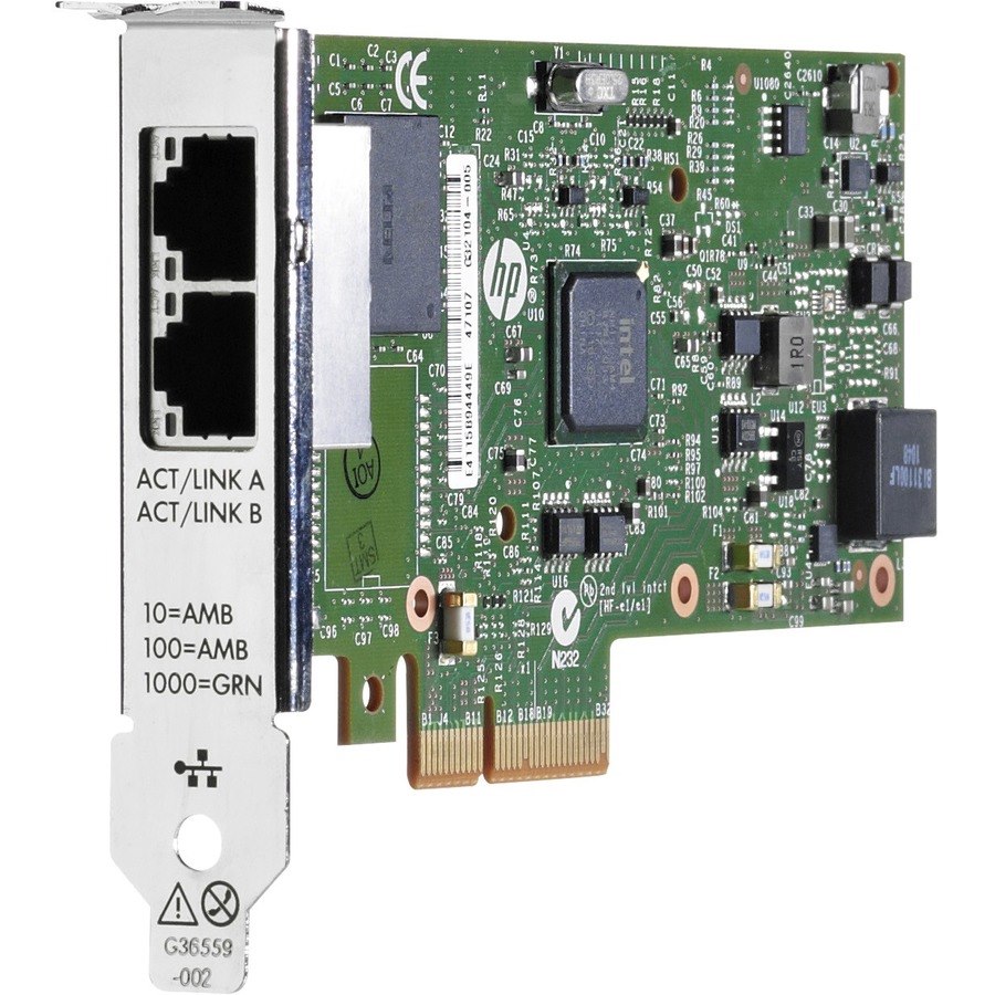 HPE 361T Gigabit Ethernet Card for Server - 10/100/1000Base-T - Plug-in Card