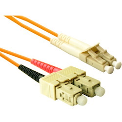 ENET 10M SC/LC Duplex Multimode 62.5/125 OM1 or Better Orange Fiber Patch Cable 10 meter SC-LC Individually Tested