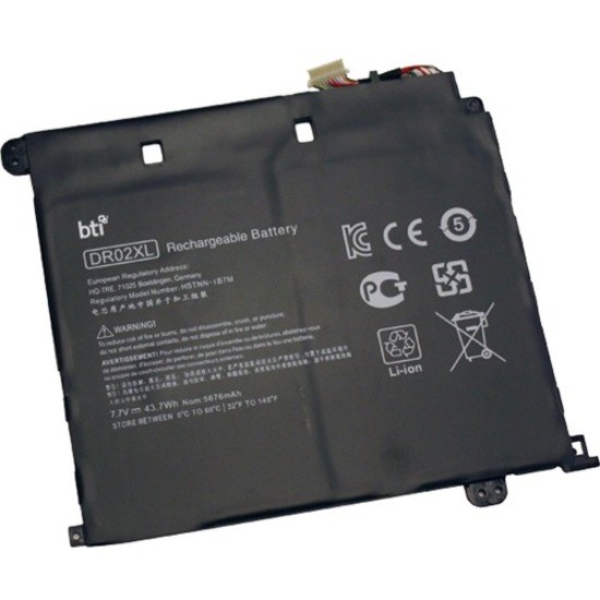 BTI DR02XL-BTI 7.7V 43.7WHR LI-ION BATTERY 859357-855, DR020, DR02XL CHROMEBOOK 11-V000NR, 11-V010WM, 11-V020NR, 11-V032NR, 11-V001TU, 11-V011DX, 11-V020WM, 11-V033NR, 11-V002DX, 11-V012NR, 11-V025WM, 11-V010NR, 11-V019WM, 11-V031NR