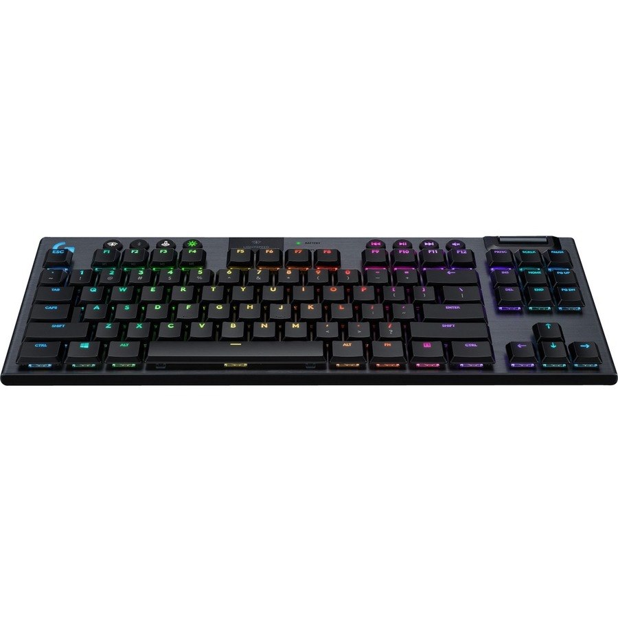 Logitech G915 Rugged Gaming Keyboard - Wireless Connectivity - USB 2.0 Interface - English (UK) - QWERTY Layout - Carbon