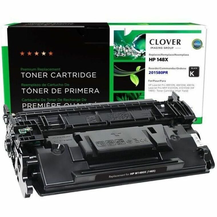 Clover Imaging Remanufactured High Yield Toner Cartridge (Reused OEM Chip) for HP 148X (W1480X)