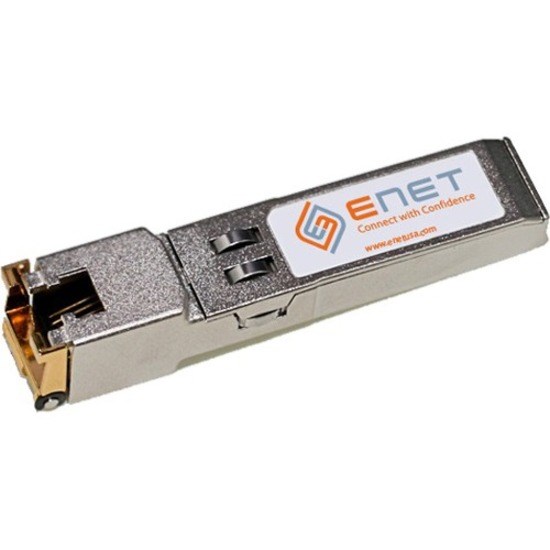 ENET Zyxel Compatible SFP1000-T TAA Compliant Functionally Identical 10/100/1000BASE-T SFP 100m RJ45 Copper Cat5/Cat5e/Cat6