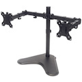 TV & Monitor Mount, Desk, Double-Link Arms, 2 screens, Screen Sizes: 10-27" , Black, Stand Assembly, Dual Screen, VESA 75x75 to 100x100mm, Max 8kg (each), Lifetime Warranty