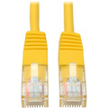 Eaton Tripp Lite Series Cat5e 350 MHz Molded (UTP) Ethernet Cable (RJ45 M/M), PoE - Yellow, 14 ft. (4.27 m)