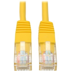 Tripp Lite by Eaton Cat5e 350 MHz Molded (UTP) Ethernet Cable (RJ45 M/M) PoE - Yellow 50 ft. (15.24 m)