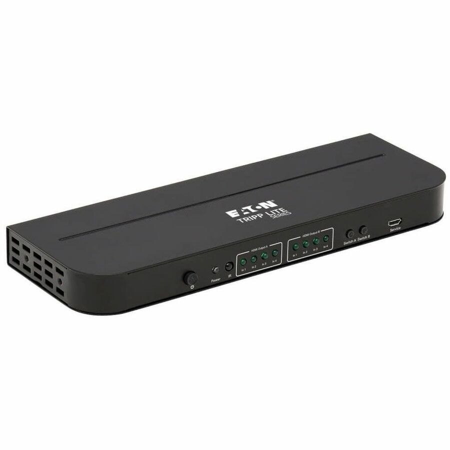 Eaton Tripp Lite Series 4x2 HDMI Matrix Switch/Splitter with Audio Extractor - 4K 60 Hz, IR Control, HDCP 2.2, 4:4:4