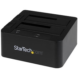 StarTech.com Drive Dock SATA/600 - USB 3.0 Type B, eSATA Host Interface - UASP Support External - Black