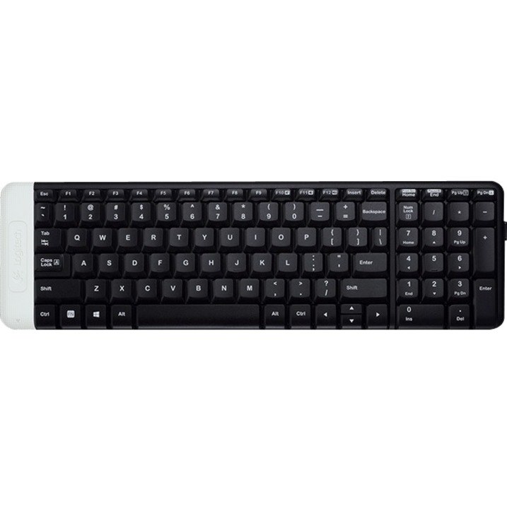 Logitech K230 Keyboard - Wireless Connectivity - USB Interface - Black