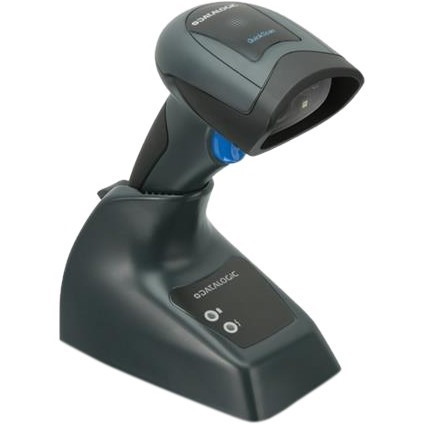 Datalogic QuickScan I QBT2430 Handheld Barcode Scanner Kit - Wireless Connectivity - Black - Serial Cable Included