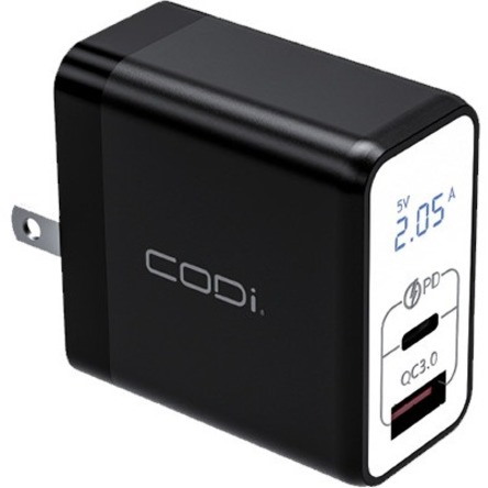 CODi Dual Port 30W Wall Charger/AC Adapter Usb-C Usb-A Outputs A01104