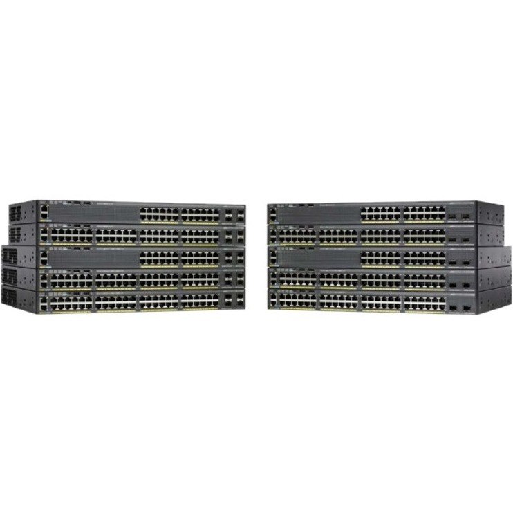 Cisco Catalyst 2960-X 2960X-24TS-L 24 Ports Manageable Ethernet Switch - 10/100/1000Base-T - Refurbished