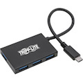 Tripp Lite by Eaton 4-Port USB-C Hub USB 3.x (5Gbps) 4x USB-A Ports Aluminum Housing Black