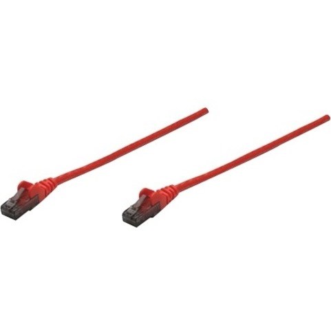 Intellinet Network Solutions Cat6 UTP Network Patch Cable, 0.5 ft (0.15 m), Red