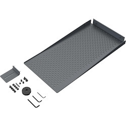 Heckler Design Mounting Panel for Power Strip, PTZ Camera, Display Screen - Black Gray