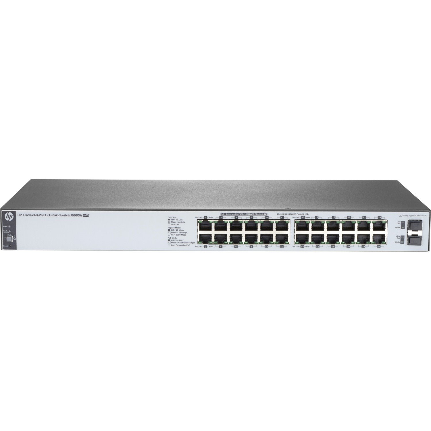 HPE 1820 1820-24G-PoE+ 24 Ports Manageable Ethernet Switch - 10/100/1000Base-T, 1000Base-X