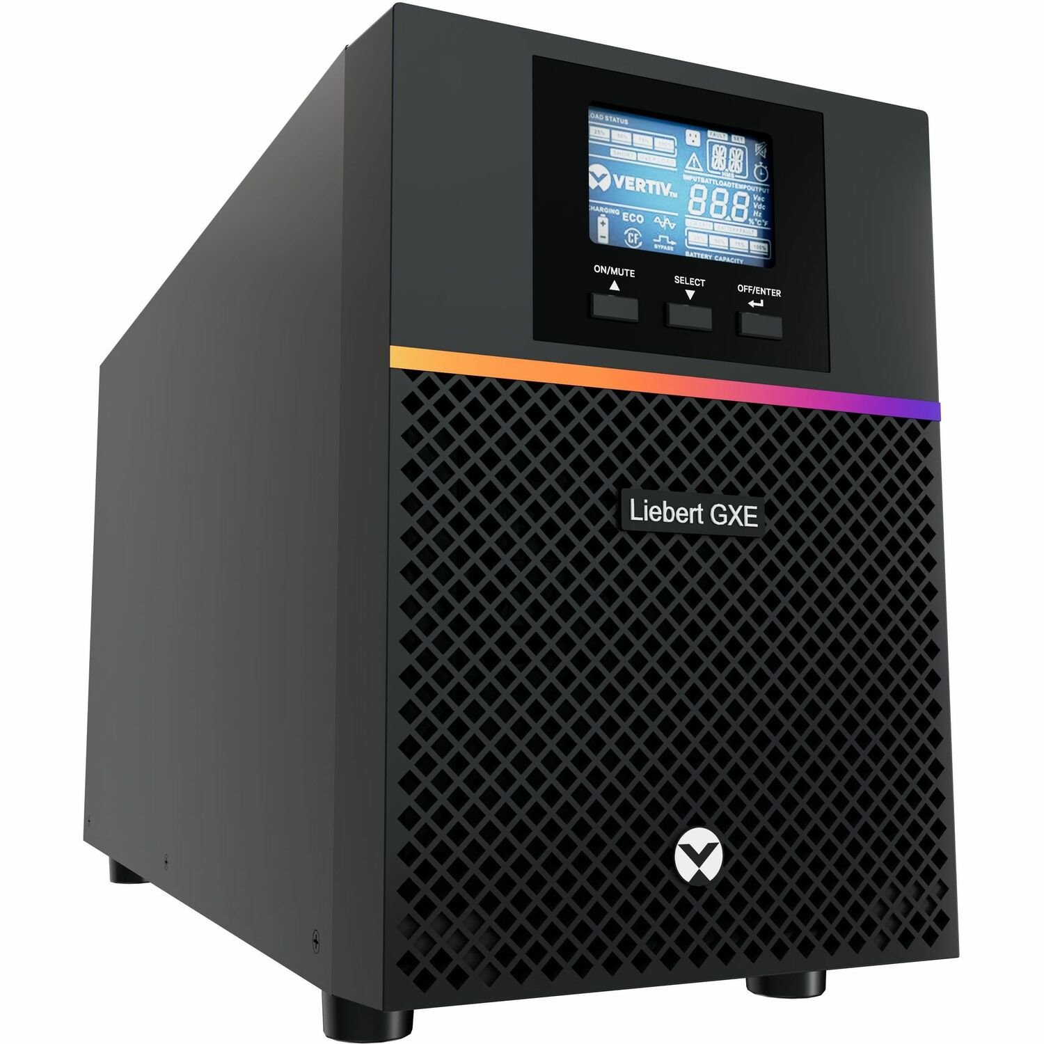 Vertiv Liebert GXE UPS 2000VA/1800W 230V Online Double Conversion Tower UPS | High output power factor 0.9 PF | Lead Acid VRLA Battery (GXE3-2000IMT)