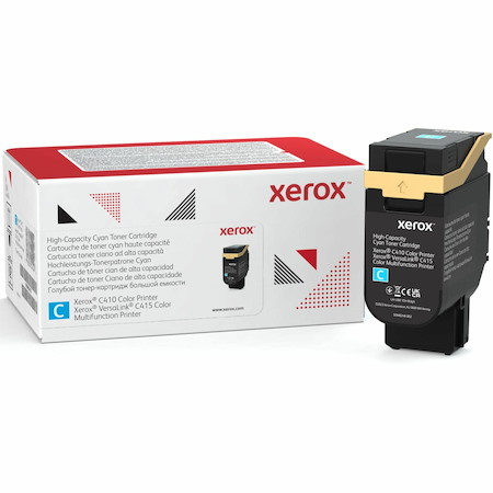 Xerox Original High Yield Laser Toner Cartridge - Box - Return Program - Cyan - 1 Pack