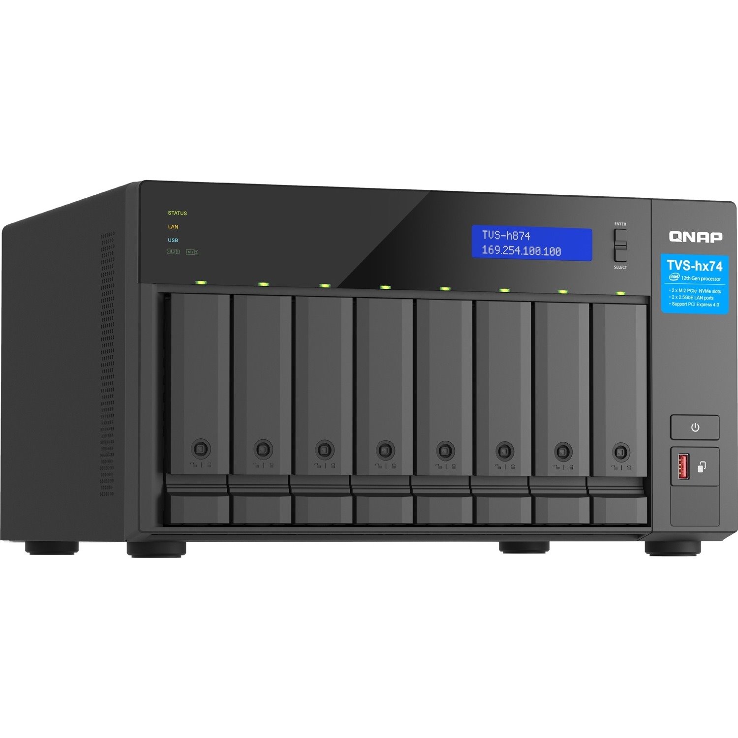 QNAP TVS-h874X-i9-64G SAN/NAS Storage System