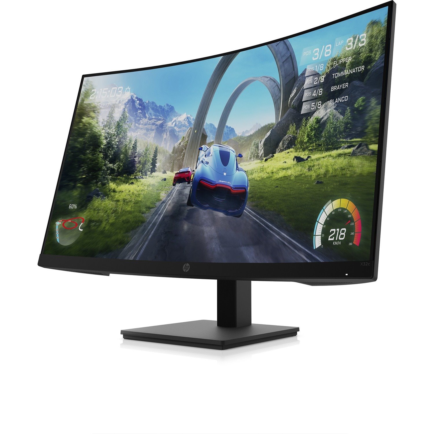 HP X32c 80 cm (31.5") Full HD Curved Screen Edge LED Gaming LCD Monitor - 16:9 - Black